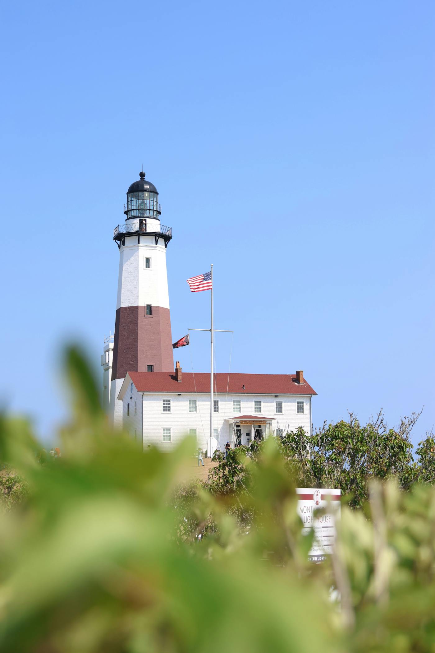 Montauk Point Lighthouse on the eastern tip of Long Island, New York